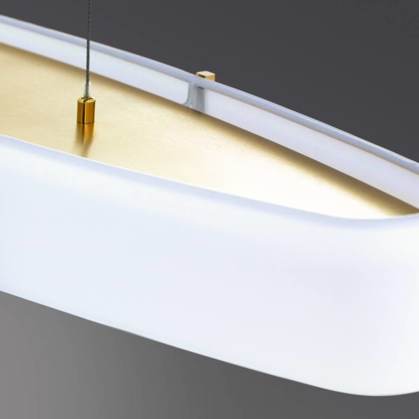 B+M LEUCHTEN Stripe suspension, laiton blanc B+M LEUCHTEN
