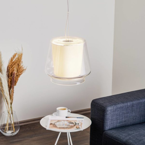 Casablanca Aleve S - belle suspension en verre Casablanca