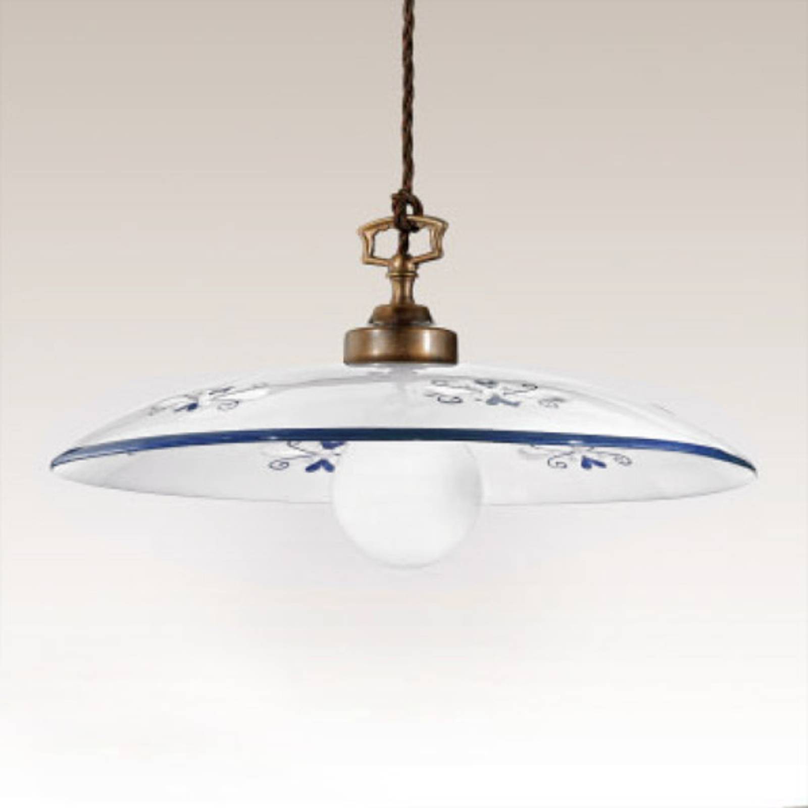 Cremasco Suspension raffinée Bassano bleu Cremasco