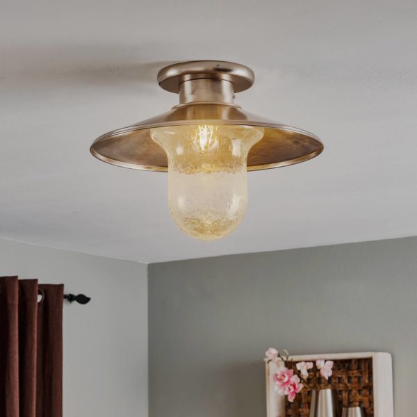 Cremasco Plafonnier Maestrale avec verre transparent Cremasco