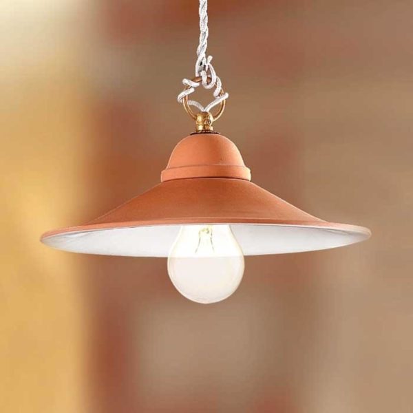 Ceramiche Suspension GIULIA avec abat-jour céramique 43 cm Ceramiche
