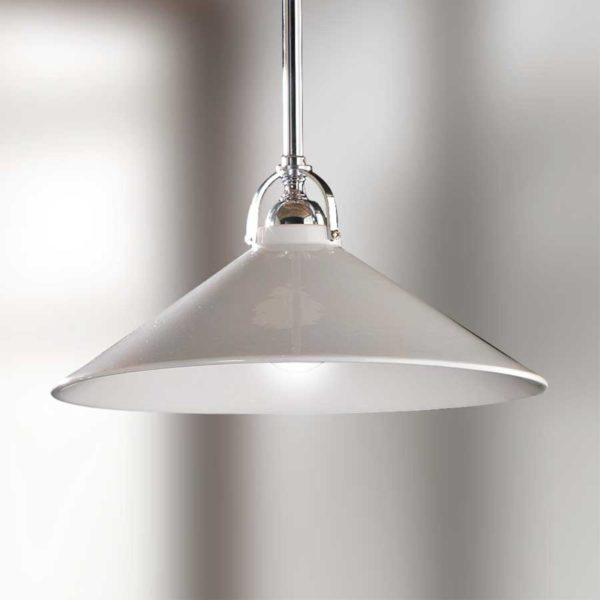 Ceramiche Suspension blanche GIACOMO abat-jour céramique Ceramiche