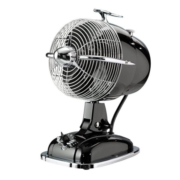 CasaFan Ventilateur de table RetroJet noir CASAFAN