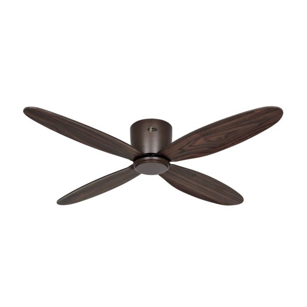 CasaFan Ventilateur plafond Eco Plano II 112 bronze noyer CASAFAN