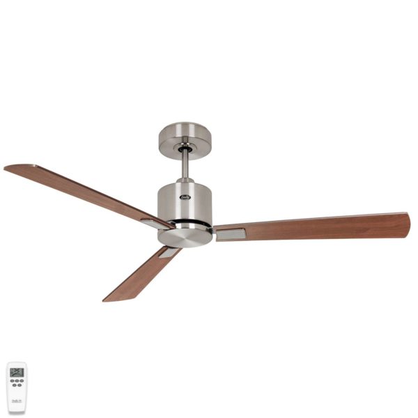 CasaFan Ventilateur plafond Eco Concept 132 cm chromé/bois CASAFAN