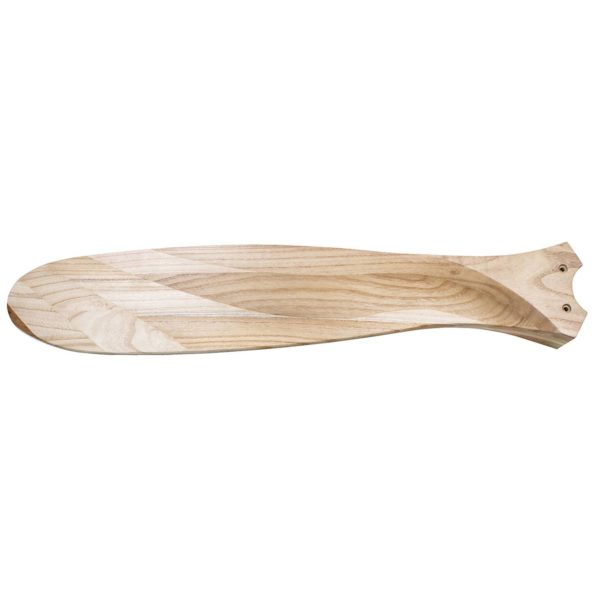 CasaFan Ventilateur Eco Genuino 122 chromé/bois clair CASAFAN