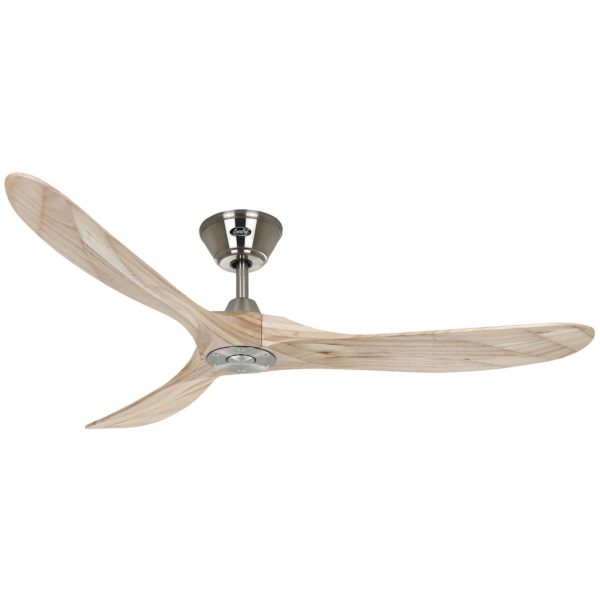 CasaFan Ventilateur Eco Genuino 152 chromé/bois clair CASAFAN
