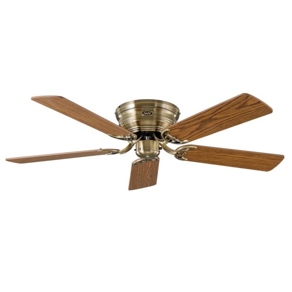 CasaFan Ventilateur Classic Flat III laiton ancien Ø132 cm CASAFAN