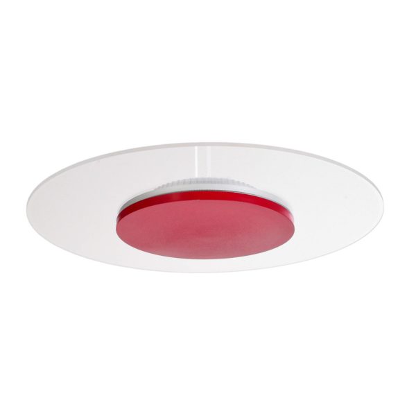 Deko-Light Plafonnier LED Zaniah, lumière à 360°, 24W, rouge Deko-Light