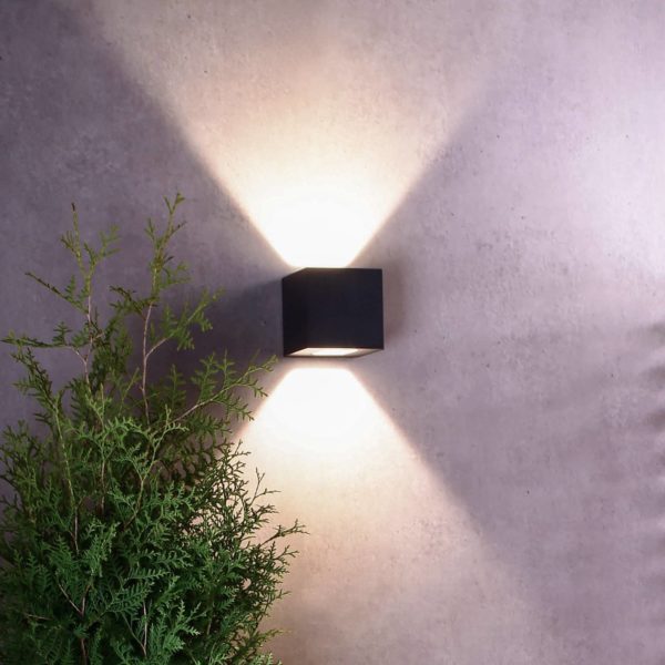 Deko-Light Applique d’extérieur LED Jabbah gris foncé up/down Deko-Light