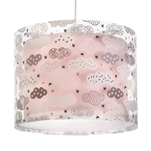 Dalber Suspension pour chambre d’enfant rose Clouds Dalber