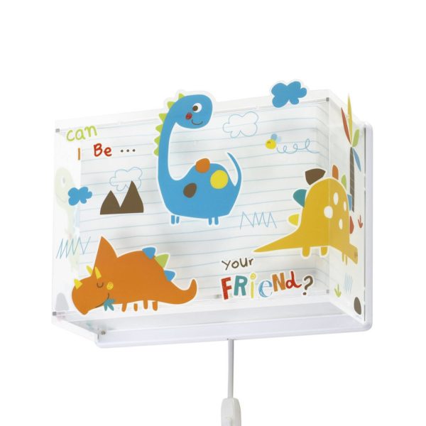 Dalber Applique pour enfants Dinos avec prise Dalber