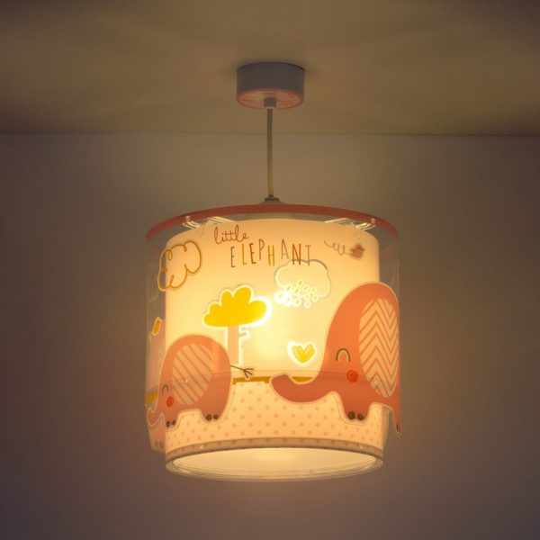 Dalber Lampe à poser Little Éléphant, 1 lampe, rose Dalber
