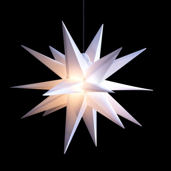 STERNTALER Étoile LED extérieur 18 branches blanche, Ø 55 cm Sterntaler