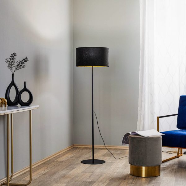 Duolla Lampadaire Golden Roller noir/doré Duolla