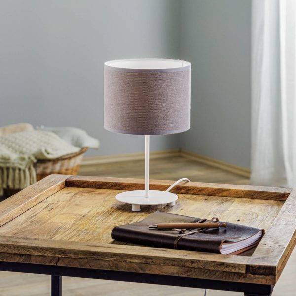 Duolla Lampe à poser Pastell Roller H 30cm gris Duolla