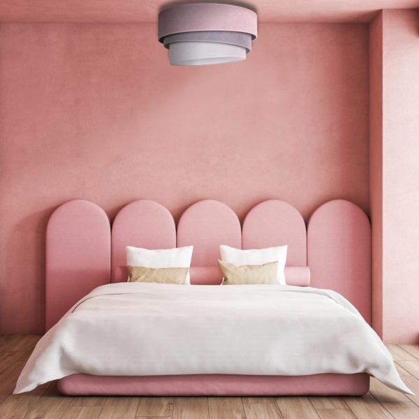 Duolla Plafonnier Pastell Trio Ø60cm rose/gris/gris clair Duolla