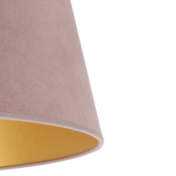 Duolla Abat-jour Cone hauteur 22,5 cm, rose/or Duolla