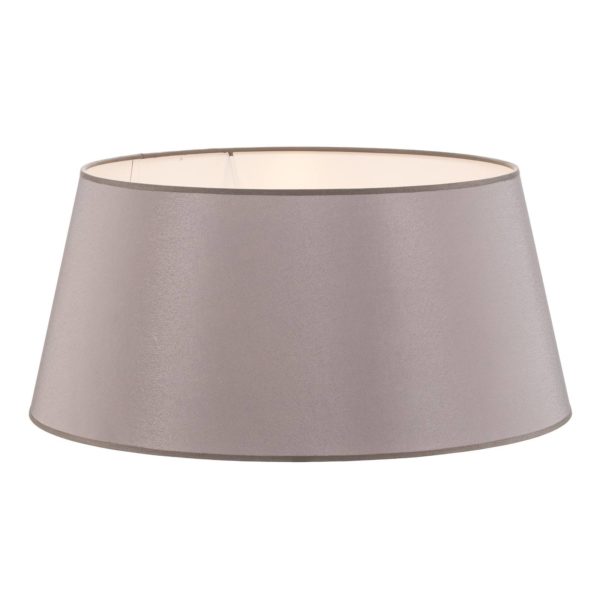 Duolla Abat-jour Cone hauteur 25,5 cm, chintz gris/blanc Duolla