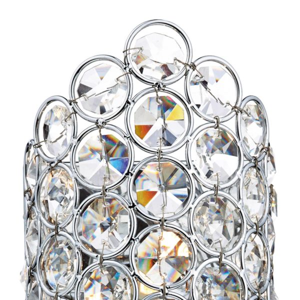 där lighting Applique Frost avec cristaux à facettes där lighting