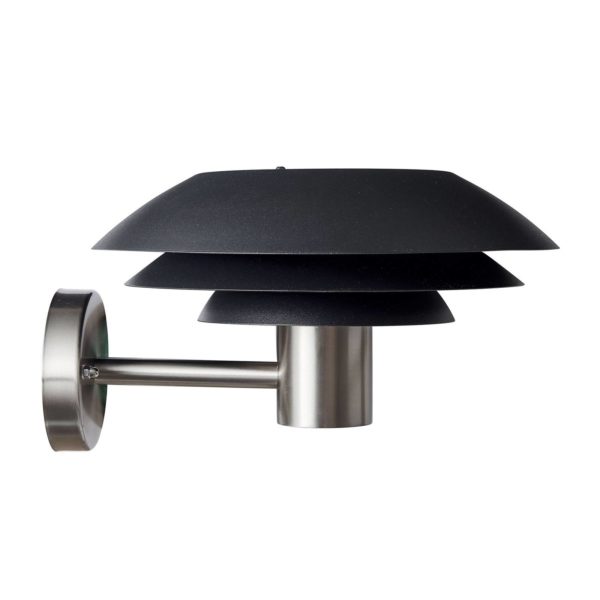 Dyberg Larsen DL31 Outdoor mur noir/acier Ø31cm Dyberg Larsen