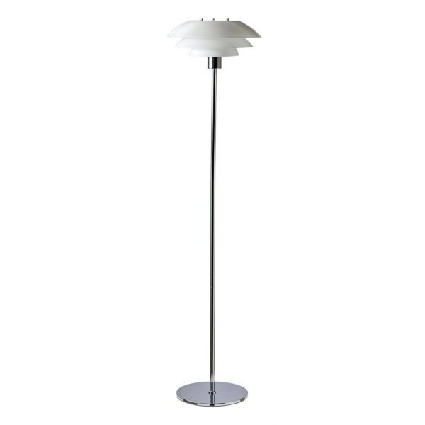 Dyberg Larsen DL31 lampadaire verre chromé Dyberg Larsen