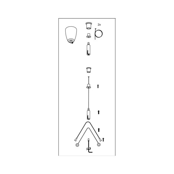 EGG Kit de suspension ZH/UNI2 Suspension 2 m EGG