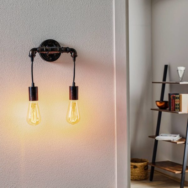 Eco-Light Applique industrielle Amarcord, à surface rouillée Eco-Light