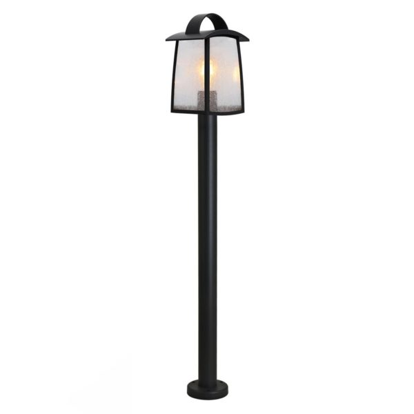 LUTEC Borne lumineuse Kelsey avec verre orné de gouttes Lutec