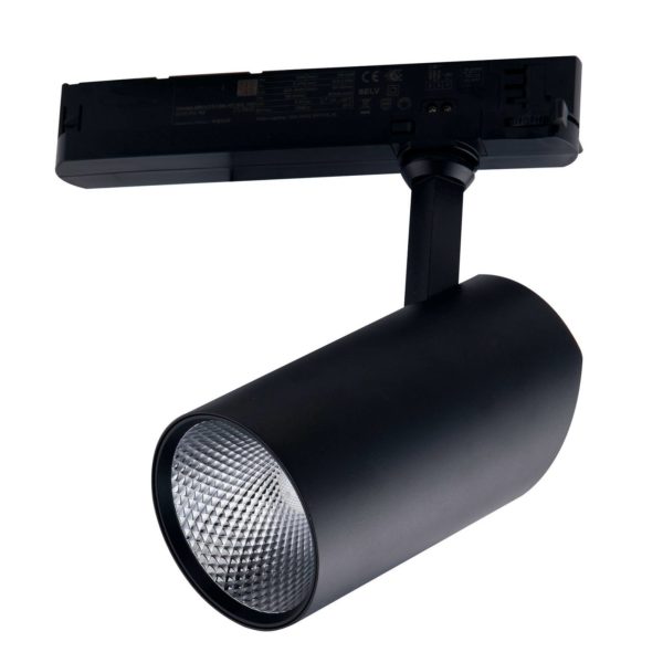 Eco-Light Spot LED sur rail Action 3.000K 13W noir Eco-Light