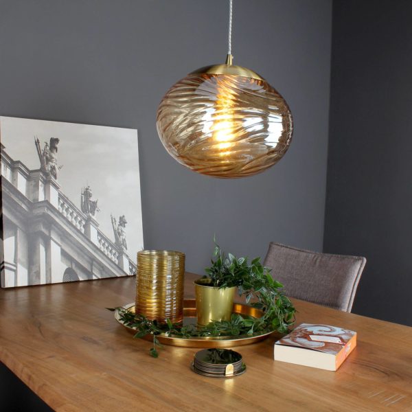 Eco-Light Suspension Nereide, verre bronze Eco-Light