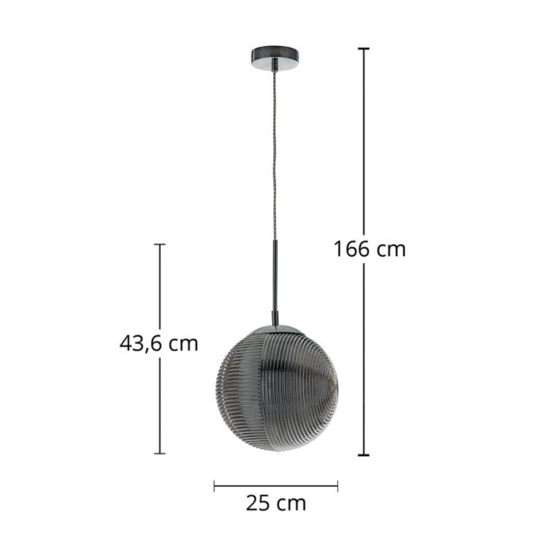 Eco-Light Suspension Greenwich, verre chromé Eco-Light