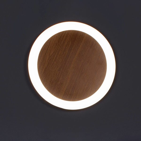 Eco-Light Applique murale LED Morton 3-Step-dim aspect bois 30 cm Eco-Light
