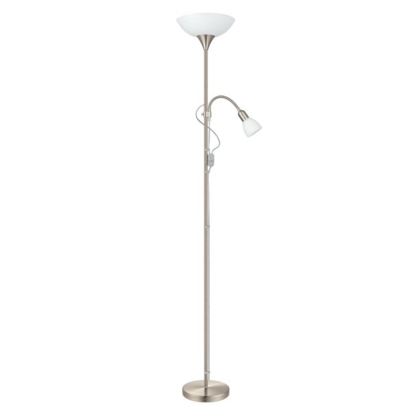 EGLO Lampadaire stable Up 2 avec liseuse EGLO