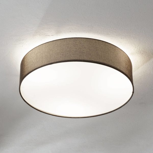 EGLO Plafonnier en tissu brun Pasteri 57 cm EGLO