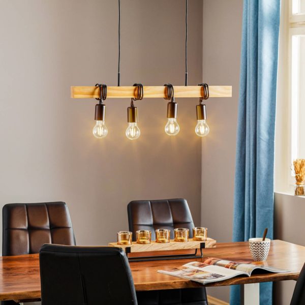 EGLO Suspension Townshend à 4 lampes EGLO