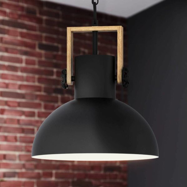 EGLO Suspension Lubenham avec abat-jour en métal EGLO
