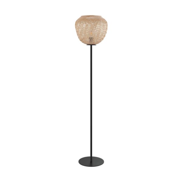 EGLO Lampadaire Dembleby en bois