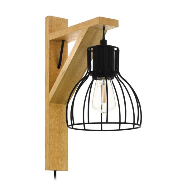 EGLO Applique Rampside avec abat-jour cage EGLO