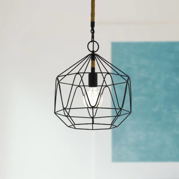 EGLO Suspension Cottingham, cage, une lampe EGLO