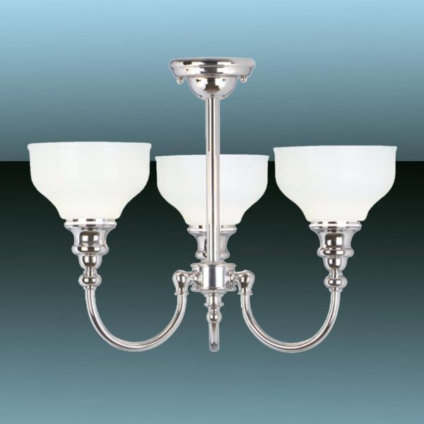 Elstead Plafonnier pour salle de bain à 3 lampes Cheadle ELSTEAD