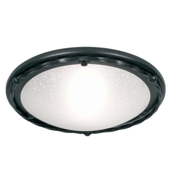 Elstead Plafonnier rond Pembroke - support noir ELSTEAD