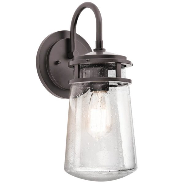 KICHLER Applique extérieur Lyndon abat-jour verre 38,1 cm KICHLER