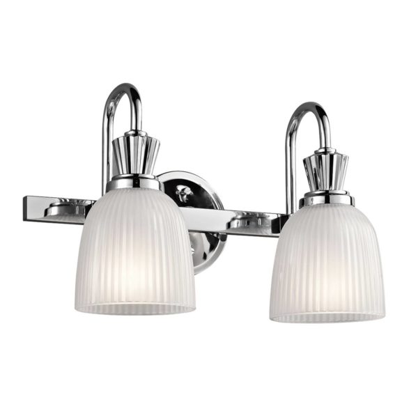 KICHLER Applique LED Cora chromé brillant