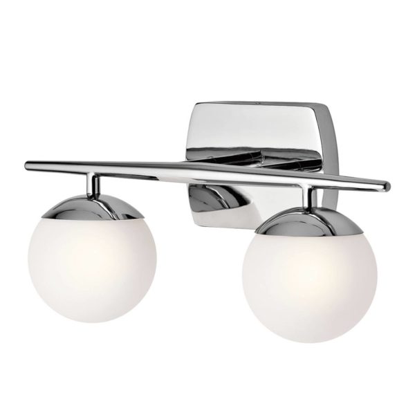 KICHLER Applique pour salle de bain LED Jasper à 2 lampes KICHLER