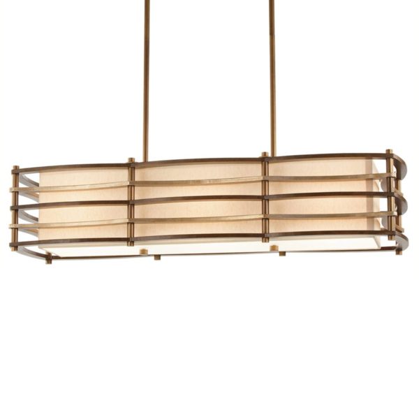 KICHLER Suspension Moxie allongée, 91×30 cm KICHLER