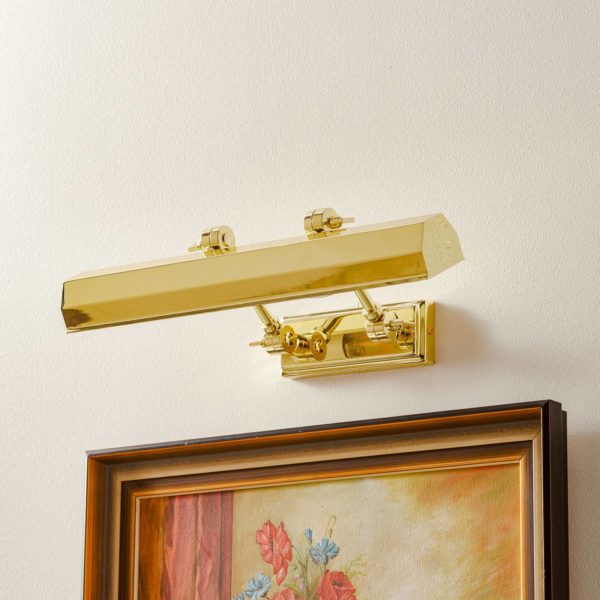 Elstead Applique tableau Chawton, laiton poli, 40,2 cm ELSTEAD