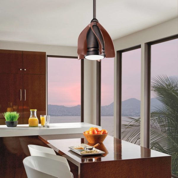 KICHLER Ventilateur plafond LED Terna bronze huilé/brossé KICHLER