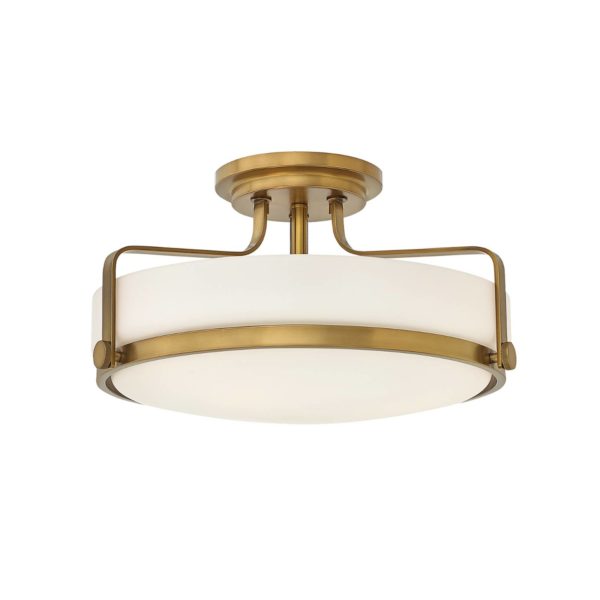 HINKLEY Plafonnier Harper, Ø 45,6 cm, laiton ancien HINKLEY