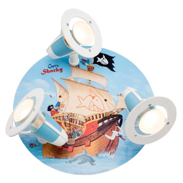 Elobra Plafonnier Capt'n Sharky pour chambre d’enfant Elobra